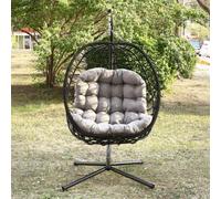 Hebden Garden Hanging Egg Chair - Light Grey