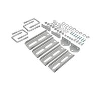 HEBEOT 1Set Boat Trailer Bunk Brackets, Swivel Top Bunk Bracket Kit Boat Trailer Bunks Brackets & Square U-Bolts for Boats Trailers Use