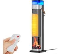 HEBEOT 2000W PTC Electric Space Heater with Fan Remote Control 12 Hour Timer and Humidifier for Home Office Indoor Use Overheat and Tip Over Protection(Eup)