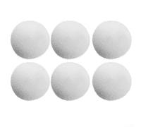 HEBEOT 3 Inches Pool & Spa Scum Eliminating Ball, Reusable Scum Sponge Balls To Remove Scum,Oil Absorbing Sponge Ball (6pcs)