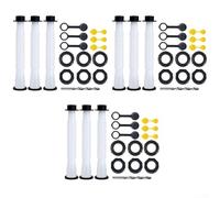 HEBEOT 3 PCS Non-Slip Gas Canister Nozzle Kit, Oil Tank Nozzle Change With Hexagonal Nut And Anti-slip Guide Pipe For Blitz, For Midwest,For Scepter(A)
