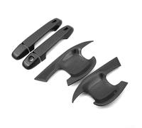 HEBEOT 4Pcs Front Door Handle Decor Cover Trim, Carbon Fibe Door Handle Cover Trim for Toyota for C-HR 2017-2022 Car Exterior Accessories