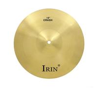 HEBEOT 8/10/12/14/16Inch Drum Brass Cymbals Percussion Splash Crash Hi-Hat Cymbal For Beginners, Professional Players Golden(16in)