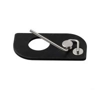 HEBEOT Achieve Consistent Shots with Magnetic Arrow Rest for Recurve Bows, Sturdy Alloy Construction, Left/Right Hand Version, Black, 3x2cm, 2g Weight (The left hand version)