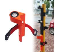 HEBEOT Adjustable Grade Rod Level Bubble Level Carbon Fiber Pole Leveler Centering Pole Aluminium Alloy Portable Vertical Level Right-Angle Bubble Level for Building Survey(Orange)