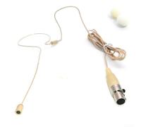 HEBEOT Aesthetic And Functional The Small Profile Beige Electret Condenser Mic With A Secure Four Pin Connector Is Essential For For Any Vocal Presentation