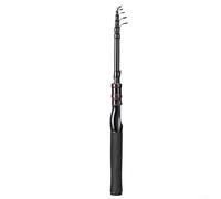HEBEOT Carbon Fibre Telescopic Fishing Rod Lightweight Casting Pole Fast Action Collapsed Size Medium-Heavy Power Fishing Equipment With 6-17lb Line Support(S180 1.8m)