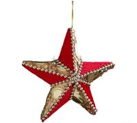 HEBEOT Christmas ornaments Festive Ornaments Collection Featuring Foam And Velvet Materials With Gold Glitter And Pearl Highlights For Christmas Tree Decoration(A)