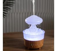 HEBEOT Cloud Humidifier Rain Water Drip Diffuser Humidifier Raindrop Humidifier Air Humidifiers Mushroom Humidifier For Bedroom Desk(White)