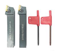 HEBEOT CNC Lathe Carbide Indexable Threading Turning Tool Holder Set SER1616H16 SEL1616H16 with 16ER AG60 and 16IR AG60 Inserts Right and Left Cutting Directions Steel