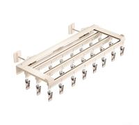 HEBEOT Concealed Radiator Drying Rack for Underwear - Space Saving Foldable Fast Dry Solution with 24 Clips - ABS and Aluminum Alloy - Compatible with Standard Wall Mounted Heat(L)