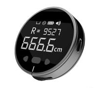 HEBEOT Digital Tape Measure Rechargeable Smart Long Distance Rolling Measuring Tool LCD Display Range Finder 99M Black 53 * 15mm