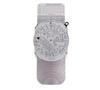 HEBEOT Flight Planning E6B Circular Slide Rule Flight Computer, Scale Vector Ruler With Manual Wind Vector For Aviation Training 9.05x4.72x0.19 Inches(E6B-L)