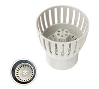 HEBEOT Koi Pond Drain Skimmer, Pond Filter Skimmer With An Enlarged Collection Cup For Various Weather Environments(50mm)