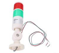 HEBEOT LED Alarm Light Signal Tower Light for CNC Machine Tools and Industrial Equipment 12-24V IP65 Red Yellow Green(BEM-X-50-2T-D)