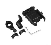 HEBEOT Motorcycle USB C Wireless Charger Phone Holder Handlebar Mount 15W Fast Charging 18W PD Waterproof Adjustable Clamp for 3.5 to 6.5 Inch Smartphones 12V 24V