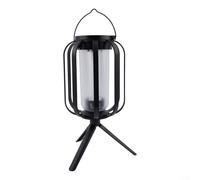 HEBEOT Outdoor Camping Lantern Solar Rechargeable Light with Detachable Tripod Four Lighting Modes Light Sensing Auto On Off Waterproof IPX4 for Hiking Fishing and Eme