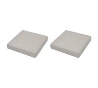 HEBEOT Outdoor Sofa Mat Covers 2 Pack Oxford Cloth Waterproof 60X60x10cm Dark Blue Light Gray Cream White For Garden Rattan Chair Patio Furniture Protection(Light Gray)