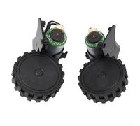 HEBEOT Replacement Left Right Wheel Motor Assembly Compatible with MANVINS BR150 BR151 Robot Vacuum Cleaner Black(Left + Right)