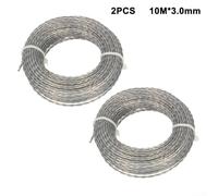 HEBEOT Replacement Trimmer Rope Wild Plants Shrubs Weeds Tall Grass Small Gardens Agricultural Fields Municipal Green Space Professional Landscapers Home Gardeners(10mx3mm 2pcs)