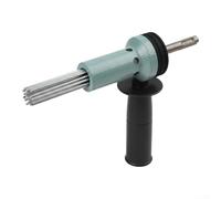 HEBEOT SDS Shank Electric Hammer Needle Scaler Adapter Hardened Steel Rust Remover for Concrete Brick and Metal Cleaning Compatible with Most Standard Power To(Green)