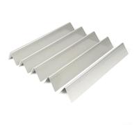 HEBEOT Seasoning Bars Stainless Steel Silver Color 38.8x6.6cm For Weber For Spirit 300 Series E-310 S-320 2013-2017 Replacement Part 7636 Flavor Enhancement 5-Pack Set