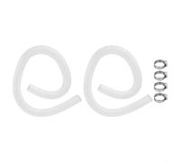 HEBEOT Set Of 2 Inflatable Hot Spring Pool Water Pipe Replacement For INTEX Hose For 300/330/530/1000 Gallon Swimming Pool Pump(white)