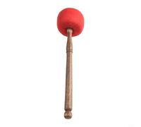 HEBEOT Singing Bowl For Tibetan Meditation Chanting Tibetan Buddhism Singing Bowl Mallet Wood Striker(Red 34 * 8CM)