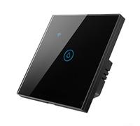 HEBEOT Smart Water Heater Switch Wifi+Bluetooth Dual Mode Water Heater Boiler Touch Switch APP Remote Control 106 * 100 * 51mm(black)