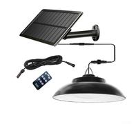 HEBEOT Solar Pendant Light Outdoor Hanging Solar Powered Sensitive Shed Lights With 48 LED Bulbs Waterproof Pendant Decoration Lam For Barn Farm Garden Yard
