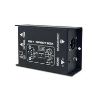 HEBEOT Stereo DI Box Splitter XLR Single Channel Audio Interface Passive Impedance Converter with Ground Lift for Guitar Bass and Speakers Direct Connection to Mixer o