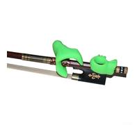 HEBEOT Violin Bow Grip Corrector Violin Bow Grip Correcting Device Violin Bow Grip for PARTNER Bow Hold Teaching Aid Accessory For Child Adult Hand Sizes 5.5 * 3.5cm(Green)
