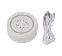 HEBEOT WiFi Siren Alarm Tuya Smart Siren Alarm, Loud 100DB, Temperature And Humidity Sensor, Visual Strobe Light 18 Kinds Of Alarm Sound, K0W4J2B944T89BYL9AC22Z2YAZ7E