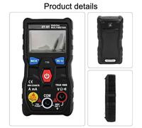 HEBEOT ZT S1 Automatic Digital Multimeter 4000 Counts TRMS Auto Range AC DC Voltage Current Resistance Tester with NCV Live Wire Detection Backlit Display Flashlight a(black)