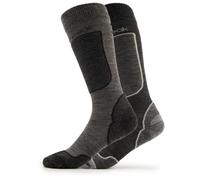 Heber Peak - CedarHe. Ski Socks 2-Pack - Ski socks size 43-45, black