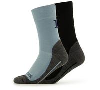 Heber Peak - Kid's EvergreenHe. Hiking Crew Socks 2-Pack - Walking socks size 35-38, black