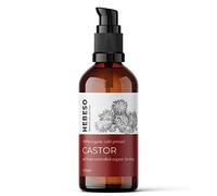 HEBESO - Castor Oil - 100% pure and natural cold-pressed - 100ml glass bottle - reduces itching and swelling of the skin - works wonders for hair and eyelashes - skin diseases and infections