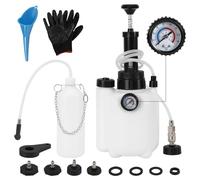 Hebitod 3L Brake Bleeding Kit, Manual Brake Bleeder with 1L Car Brake Bleeder Bottle and 4 Master Cylinder Adapters, E20 Adapter, for Most European Models and Car Clutch