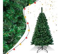Hebitod Christmas Tree, 5ft/1.5M Artificial Christmas Tree Xmas with 350 Tips Includes Metal Christmas Tree Stand, Indoor and Outdoor Christmas Decoration, Easy assembly(Green)