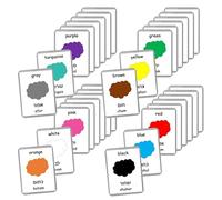 Hebrew English Bilingual Flash Cards | Laminated Flash Cards | Montessori Cards | Choose Your Set (Colors)
