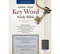 Hebrew-Greek Key Word Study Bible-KJV (Key Word Study Bibles): King James Version, Black, Genuine Leather, Thumb-Indexed With Ribbon Marker
