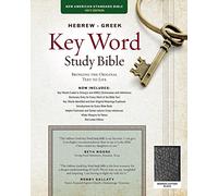 Hebrew-Greek Key Word Study Bible-NASB (Key Word Study Bibles): New American Standard Bible, Black, Bonded Leather, Thumb-indexed With Ribbon Marker