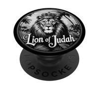 Hebrew Israelite YHWH Lion of Judah Yahweh Rastafarian Art PopSockets Adhesive PopGrip