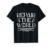 Hebrew Jewish Motivational Tikkun Olam Repairs The World T-Shirt