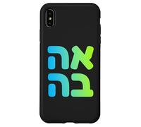 Hebrew Love Ahava Israeli Word Culture Jewish Heritage Art Case for iPhone XS Max