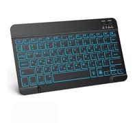 Hebrew/Russian/Spanish/Portuguese/Korean RGB Backlight Bluetooth Keyboard Fit Fit Fit For IOS Android Windows iPad Samsung Tablet Laptop(Only RU keyboard)
