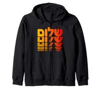 Hebrew Shalom Peace Israel Jewish Faith Defenders Design Zip Hoodie