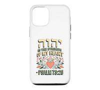 Hebrew Yod Hey Vav Hey is the Strength of My Heart Case for iPhone 12/12 Pro