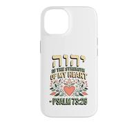 Hebrew Yod Hey Vav Hey is the Strength of My Heart Case for iPhone 14