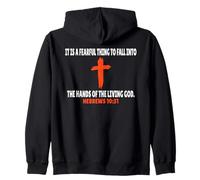 Hebrews 10:31 Bible Verses Scripture Zip Hoodie